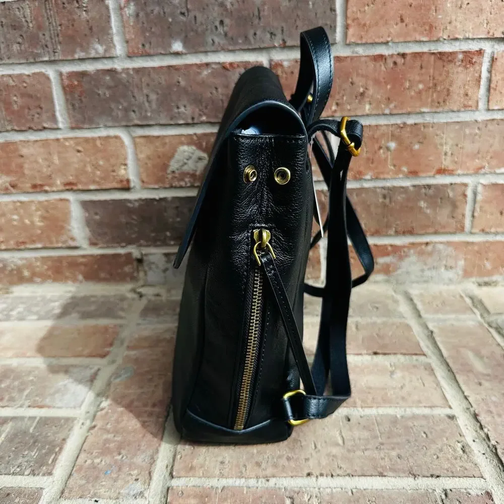 Fossil Black Leather Backpack - Picture 3 of 11
